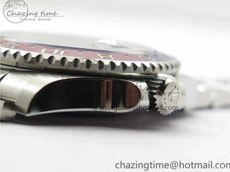 MiroTime 0413 GMT Master II 126719 BLRO Red Blue Ceramic 316L Steel ROF Best Edition Black Dial on SS Bracelet A Elegant 2654